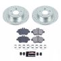 PowerStop K7377 Z23 Daily Driver Carbon-Fiber Ceramic Brake Pad and Drilled & Slotted Rotor Kit