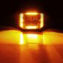 Go Rhino 750700322SCS Xplor Blackout Combo Series Cube Sideline LED Spot Lights w/ Amber 4x3 - Blk (Pair)