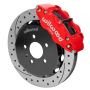 Wilwood 140-14487-DR 03-08 Audi A4 Forged Narrow Superlite 6R Front Big Brake Kit 12.88in Rotor Dia (Red) w/ Line