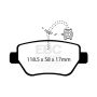 EBC Brakes DP32258C Redstuff Ceramic Low Dust Brake Pads