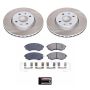 PowerStop SC1087 Semi-Coated Rotor and Low-Dust Ceramic Brake Pad Kit