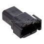 NAMZ MDR-8B Deutsch DTM 8-Position Receptacle w/8 Stamped Terminals & Wedgelock - Black (HD 74108-98BK)