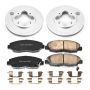 PowerStop CRK697 Genuine Geomet Coated Rotor and Low-Dust Ceramic Brake Pad Kit