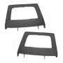 Rugged Ridge Upper Door Kit Rear Black 07-18 4-Dr Jeep Wrangler JK