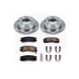 PowerStop KOE1203 OE Stock Replacement Low-Dust Ceramic Brake Pad and Rotor Kit