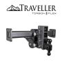 GEN-Y Hitch GH-6124 Gen-Y 27in Traveller Torsion-Flex 2.5in Shank 6in Offset Drop 3.5K TW 21K Hitch Chassis Frame Mount