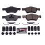 PowerStop Z23-1047B PowerStop - Z23 Daily Driver Carbon-Fiber Ceramic Brake Pads with Hardware Kit