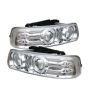 SPYDER 5009609 Projector Headlights - LED Halo - Chrome