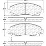 Stoptech 305.11020 Street Select Brake Pads - Rear