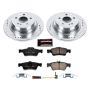 PowerStop K7745 Z23 Daily Driver Carbon-Fiber Ceramic Brake Pad and Drilled & Slotted Rotor Kit
