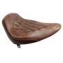 Mustang Motorcycle 76806 Mustang 84-06 Harley Standard Rear Tire Wide Tripper Solo Seat Diamond Stitch- Distressed Brown