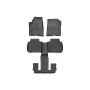 WEATHERTECH WEA441080-1-3 Black Front and Rear Flo orliners GMC Acadia/Acad