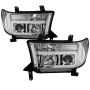 SPYDER 5084651 Projector Headlights - Version 2 - Light Bar DRL - Chrome