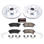 PowerStop K7356 Z23 Daily Driver Carbon-Fiber Ceramic Brake Pad and Drilled & Slotted Rotor Kit