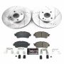 PowerStop K7700 Z23 Daily Driver Carbon-Fiber Ceramic Brake Pad and Drilled & Slotted Rotor Kit