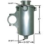 HOWE HOW342410 Vertical Surge Tank Clamp On 1.75in