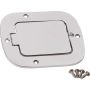 Kentrol 77-95 Jeep CJ/Wrangler YJ Billet Style Gas Hatch - Polished Silver