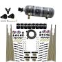 Nitrous Express 93306-12 8 CYL DRY DIRECT PORT, FOUR STAGE, 8 SOLENOIDS, W/ COMPOSITE BOTTLE (200-600HP)
