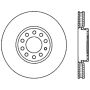 Stoptech 126.33110CSL Power Slot 05-10 VW Jetta (except Wagon) Front Left Slotted CRYO Rotor