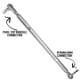 Rock Krawler RK08125T 07-18 Jeep Wrangler JK/JKU Front Top Mount Drag Link