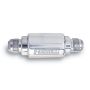 Russell 650110 Performance Polished Aluminum (3-1/4in Length 1-1/4in dia. -8 male inlet/outlet)