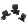 Innovative 90-93 Accord F-Series Black Steel Mounts 85A Bushings (Auto Trans)