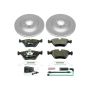 PowerStop ESK928 Genuine Geomet Coated Rotors, ECE-R90 Brake Pads + Hardware Kit