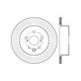 Stoptech 128.44189R Lexus 13-15 GS350/14-15 IS350/13-15 GS350H/15 RC350 Right Rear Drilled Sport Brake Rotor