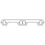 Cometic Gasket C5161-064 Cometic AMC Gen-3 V8 .064in ArmorCore Exhaust Manifold Gasket Set - With Dogleg Ports