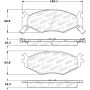 Stoptech 308.05220 Street Brake Pads - Front