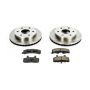 PowerStop KOE1970 OE Stock Replacement Low-Dust Ceramic Brake Pad and Rotor Kit