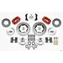 Wilwood 140-11021-DR Forged Dynalite Front Kit 11.00in Drilled Red 70-72 CDP B & E Body-Disc