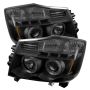 SPYDER 5078605 Projector Headlights - LED Halo - Black Smoke