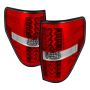 SPYDER 5008534 LED Tail Lights - Red Clear
