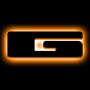 Oracle Lighting 3141-G-005 Universal Illuminated LED Letter Badges - Matte Black Surface Finish - G