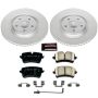 PowerStop CRK6139 Genuine Geomet Coated Rotor and Carbon-Fiber Ceramic Brake Pad Kit