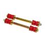 Prothane Universal End Link Set - 5 3/8in Mounting Length - Red