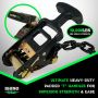 Rhino USA LASSO-STRAPS-BLK Lasso Straps; Basket Straps - Black