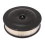Moroso 66303 Race/Street Air Cleaner - 8-1/2in x 2-3/8in Filter - Aluminum - Black Powder Coat