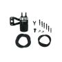 Moroso 85715 Harley-Davidson Twin Cam (w/Stock Air Cleaner) Air Oil Separator - Black & Polished