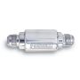 Russell Performance Polished Alum. (3-1/4in Length 1-1/4in dia. -8 x 3/8in male NPT inlet/outlet)
