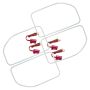 Oracle Lighting 2383-001 LED Halo Kit, Square Ring Design, White