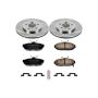 PowerStop KOE4749 OE Stock Replacement Low-Dust Ceramic Brake Pad and Rotor Kit