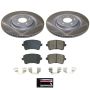 PowerStop SC5678 Semi-Coated Rotor and Low-Dust Ceramic Brake Pad Kit