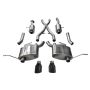 CORSA Performance 14980BLK Corsa 2011-2021 Jeep Grand Cherokee 3.6L 2.5in Dual Rear Exit Sport Exhaust w/ 4.5in Black Tips