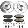 PowerStop K6971 Z23 Daily Driver Carbon-Fiber Ceramic Brake Pad and Drilled & Slotted Rotor Kit