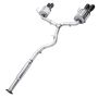 AWE Tuning 3015-43108 Subaru STI VA / WRX GV / STI GV Sedan Touring Edition Exhaust - Diamond Black Tip (102mm)