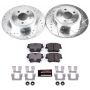 PowerStop K1719 Z23 Daily Driver Carbon-Fiber Ceramic Brake Pad and Drilled & Slotted Rotor Kit