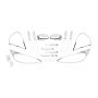 Putco 405064 03-06 Toyota Camry DH/MC/TL/HL Chrome Trim Accessory Kits