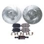 PowerStop K2316 Z23 Daily Driver Carbon-Fiber Ceramic Brake Pad and Drilled & Slotted Rotor Kit